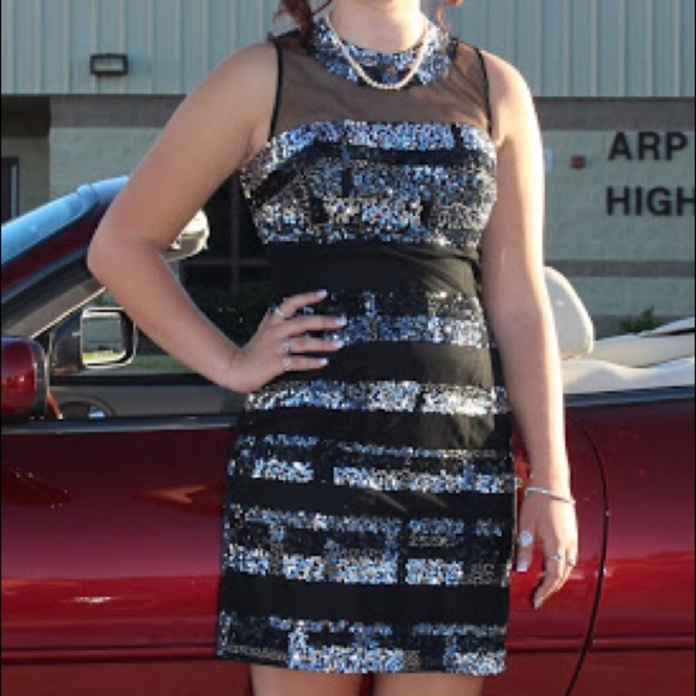 Elegant Formal Sequin Dress